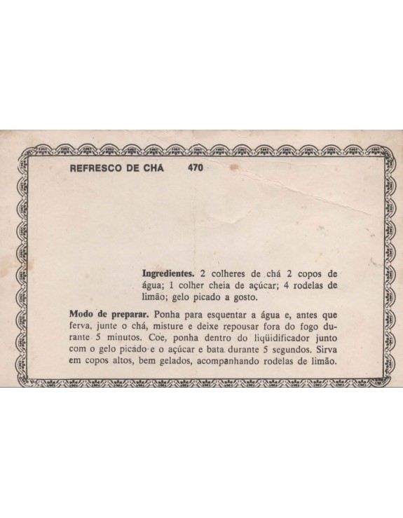 FICHARIO ANTIGO DE RECEITAS 469 E 470
