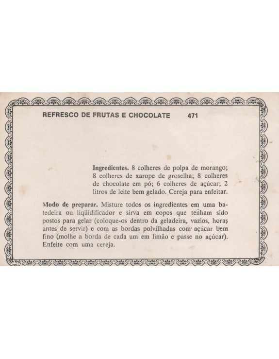 FICHARIO ANTIGO DE RECEITAS 471 E 472