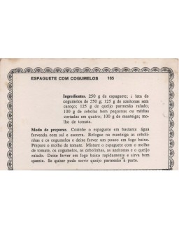 FICHARIO ANTIGO DE RECEITAS 165 E 166
