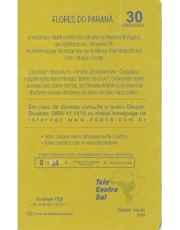 FLORES DO PARANA - BOTAO DE OURO - ORQUIDEA 