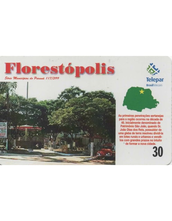 SERIE MUNICIPIOS DO PARANA 117 DE 399 - FLORESTOPOLIS