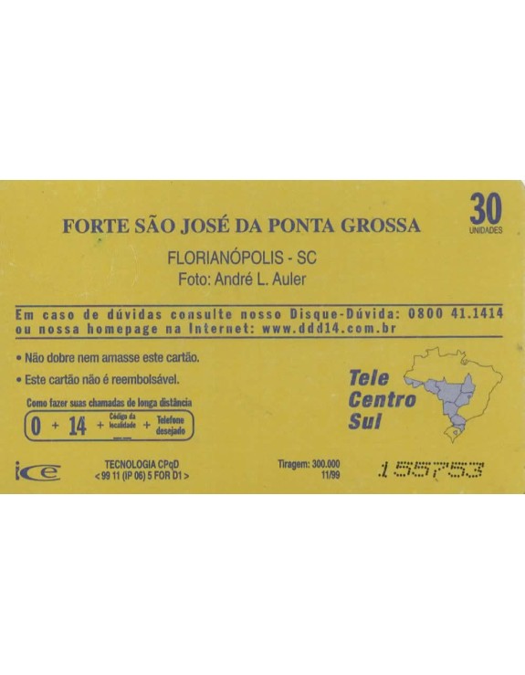 FORTE SAO JOSE DA PONTA GROSSA - FLORIANIPOLIS - SC - TELESC