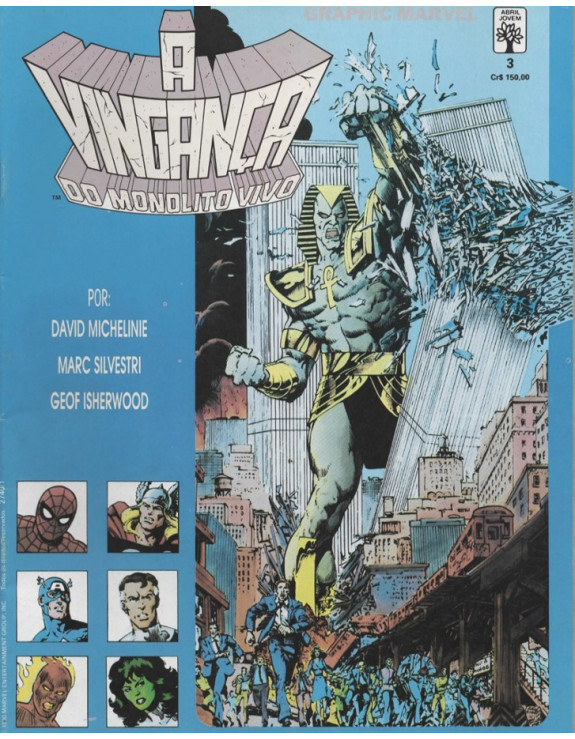 GRAPHIC MARVEL 03 A VINGANÇA DO MONOLITO VIVO