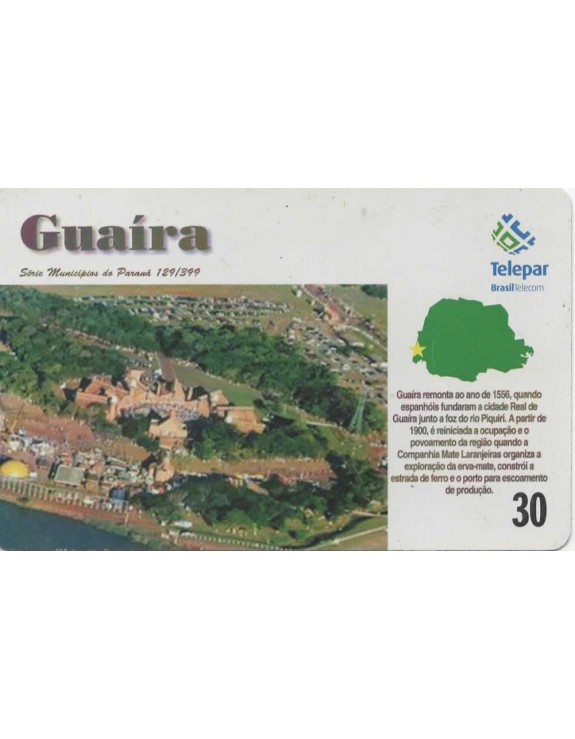 SERIE MUNICIPIOS DO PARANA 129 DE 399 - GUAIRA