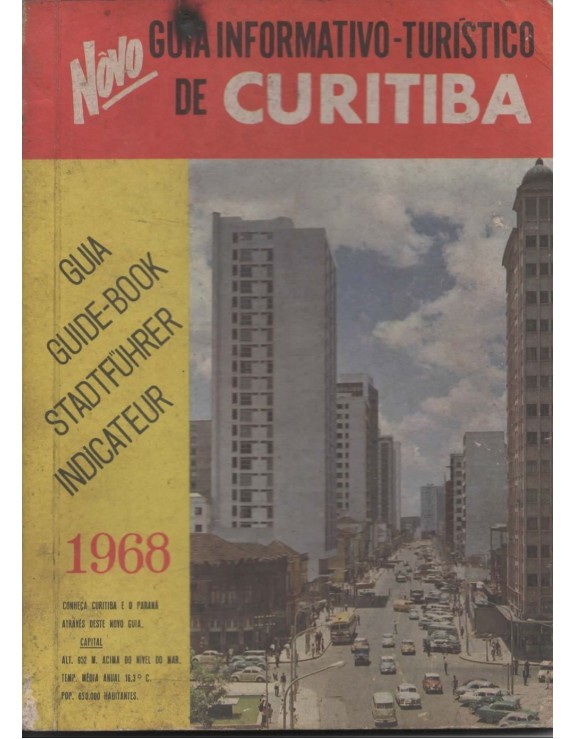GUIA INFORMATIVO  TURISTICO DE CURITIBA 1968