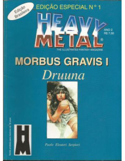 HEAVY METAL EDIÇAO ESPECIAL 01 ANO 02 MORBUS GRAVIS 1 DRUUNA