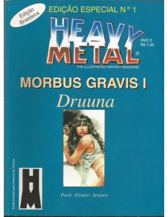 HEAVY METAL EDIÇAO ESPECIAL 01 ANO 02 MORBUS GRAVIS 1 DRUUNA