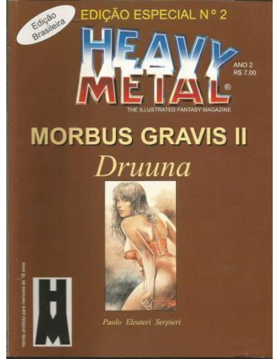 HEAVY METAL EDIÇAO ESPECIAL 02 ANO 02 MORBUS GRAVIS 2 DRUUNA
