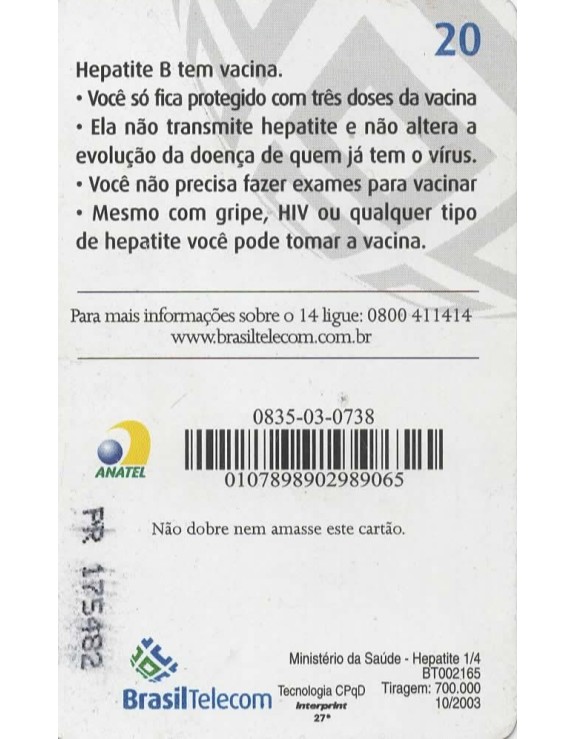 MINISTERIO DA SAUDE - HEPATITE B 1/4
