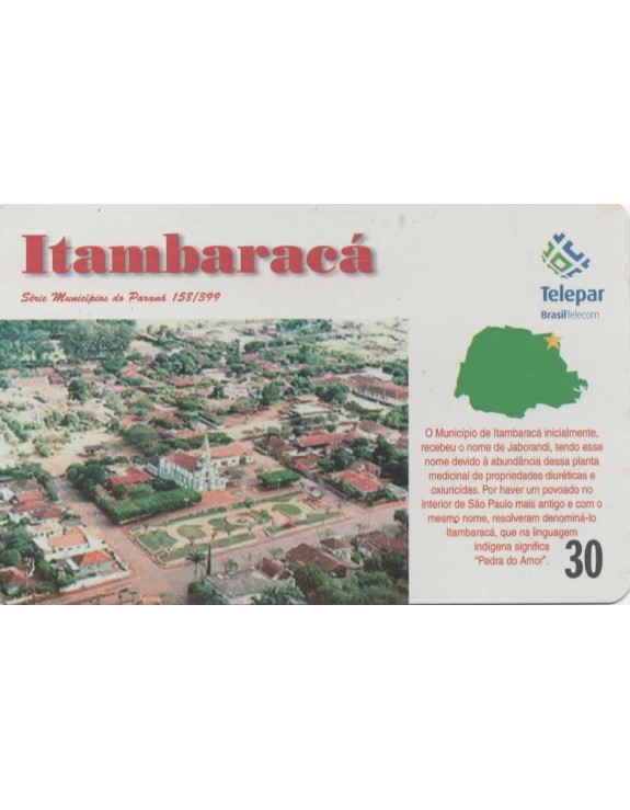 SERIE MUNICIPIOS DO PARANA 158 DE 399 - ITAMBARACA