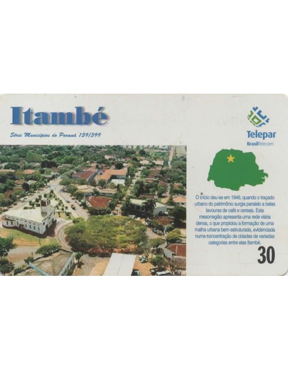 SERIE MUNICIPIOS DO PARANA 159 DE 399 - ITAMBE