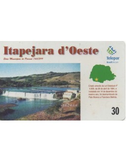 SERIE MUNICIPIOS DO PARANA 160 DE 399 - ITPEJARA DO OESTE