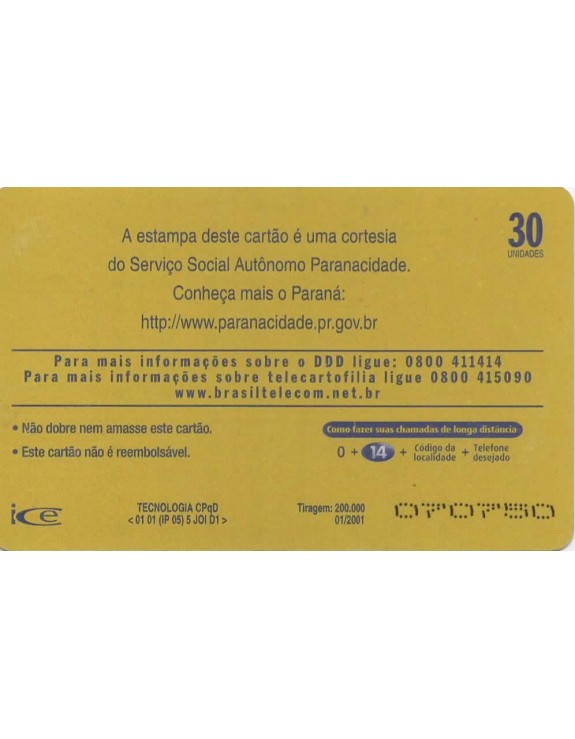 SERIE MUNICIPIOS DO PARANA 167 DE 399 - JABOTI