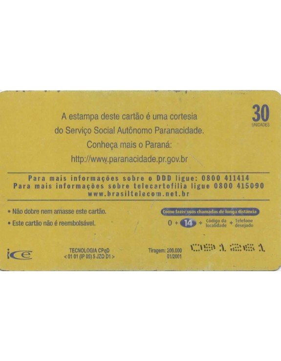 SERIE MUNICIPIOS DO PARANA 168 DE 399 - JACAREZINHO