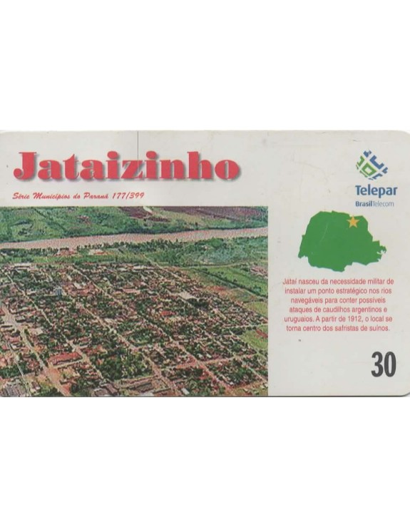 SERIE MUNICIPIOS DO PARANA 177 DE 399 - JATAIZINHO