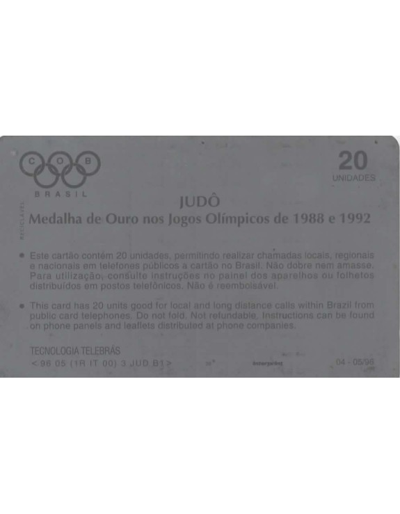 JUDO - MEDALHA DE OURO NOS JOGOS OLIMPICOS DE 1988 E 1992