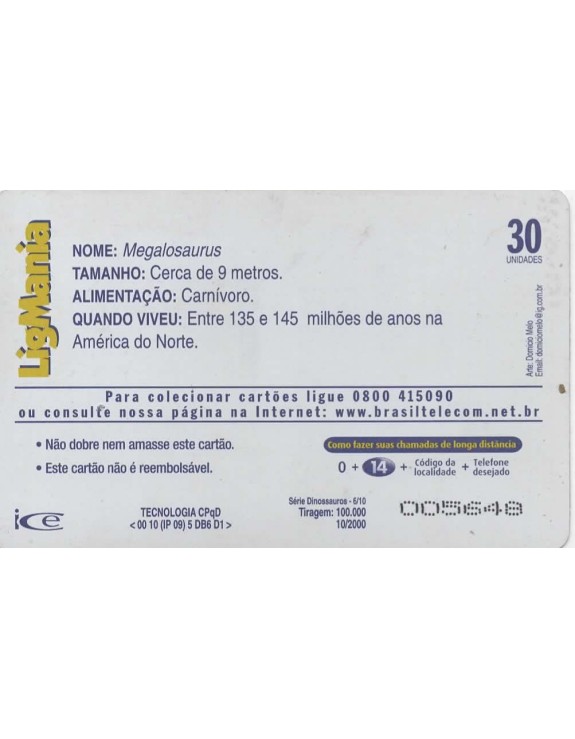LIGMANIA DINOSSAUROS 06 /10 