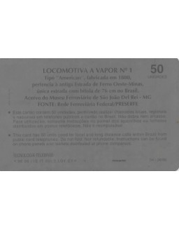 SERIE LOCOMOTIVAS - LOCOMOTIVA A VAPOR N 01