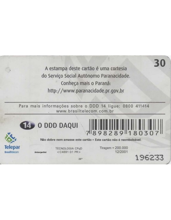 SERIE MUNICIPIOS DO PARANA 193 DE 399 - LUIZIANA