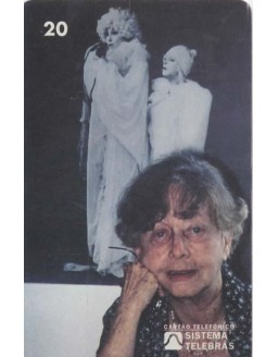 MARIA CLARA MACHADO E A FOTO DO ESPETACULO PLUFT O FANTASMINHA - 1955