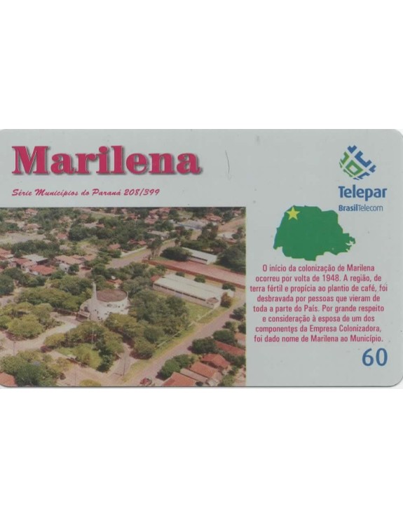 SERIE MUNICIPIOS DO PARANA 208 DE 399 - MARILENA