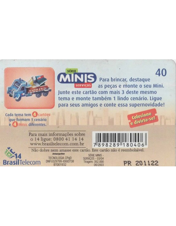 SERIE MINIS SERVIÇOS 03/04