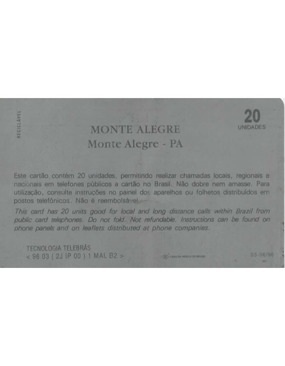 MONTE ALEGRE - MONTE ALEGRE - PA