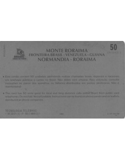 MONTE RORAIMA - FRONTEIRA BRASIL VENEZUELA E GUIANA - NORMANDIA RORAIMA
