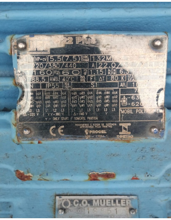 MOTOR ELETRICO 7,5 CV R$ 1.600,00