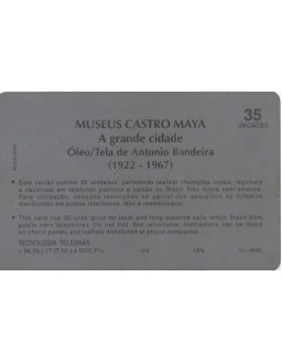 SERIE MUSEUS - MUSEU CASTRO MAYA - A GRANDE CIDADE - OLEO/TELA DE ANTONIO BANDEIRA