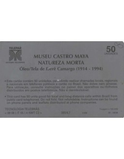 SERIE MUSEUS - MUSEU CASTRO MAYA - NATUREZA MORTA OLEO/TELA DE IBERE CAMARGO 1914-1994