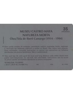 SERIE MUSEUS - MUSEU CASTRO MAYA - NATUREZA MORTA OLEO/TELA DE IBERE CAMARGO 1914-1994