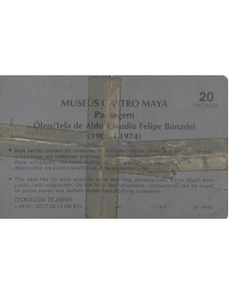 SERIE MUSEUS - MUSEU CASTRO MAYA - PAISAGEM OLEO/TELA DE ALDO CLAUDIO FELIPE BONADEI 1906-1974