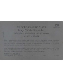 SERIE MUSEUS - MUSEU CASTRO MAYA - PRAÇA XV DE NOVEMBRO OLEO/TELA DE HEITOR DOS PRAZERES 1902-1966