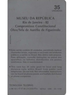 SERIE MUSEUS - MUSEU DA REPUBLICA - RIO DE JANEIRO - RJ - COMPROMISSO CONSTITUCIONAL OLEO/TELA DE AURELIO DE FIGUEIREDO