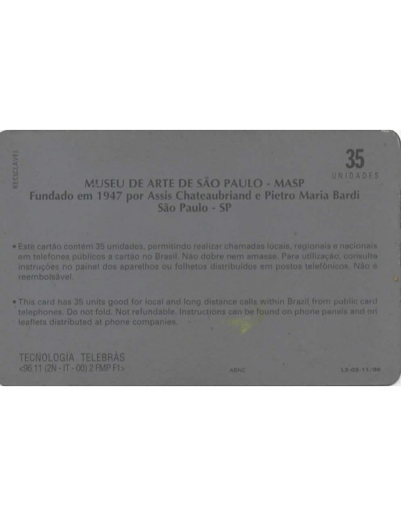 SERIE MUSEUS - MUSEU DE ARTE DE SAO PAULO - MASP - FUNDADO EM 1974 POR ASSIS  CHATEUABRIAND E PIETRO MARIA BARDI - SP