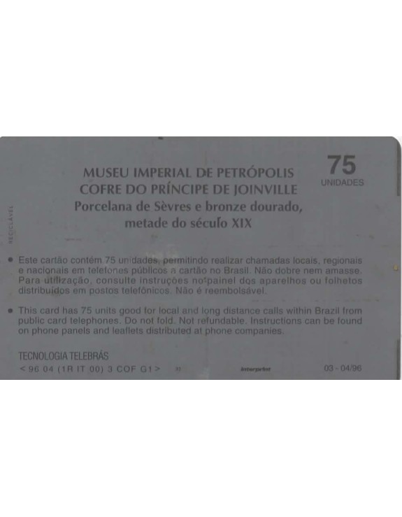 SERIE MUSEUS - MUSEU IMPERIAL DE PETROPOLIS - COFRE DO PRINCIPE DE JOINVILLE