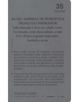 SERIE MUSEUS - MUSEU IMPERIAL DE PETROPOLIS - TRONO DO IMPERADOR
