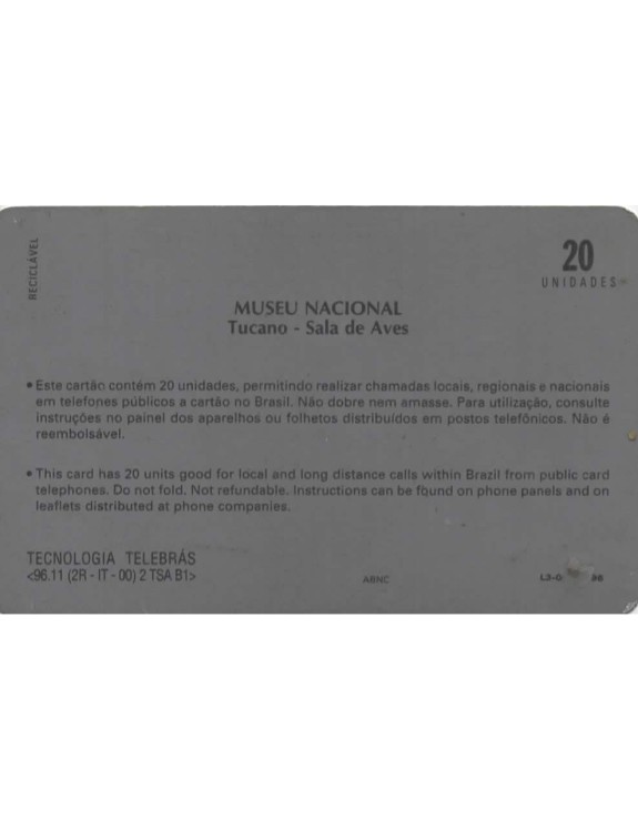 SERIE MUSEUS - MUSEU NACIONAL - TUCANO - SALA DE ARTES