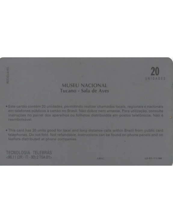 SERIE MUSEUS - MUSEU NACIONAL - TUCANO - SALA DE ARTES