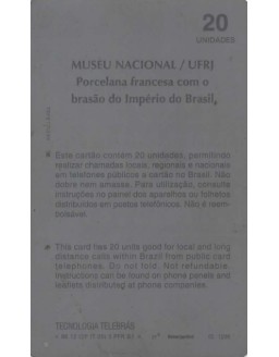 SERIE MUSEUS - MUSEU NACIONAL/UFRJ - PORCELANA FRANCESA COM O BRASAO DO IMPERIO DO BRASIL