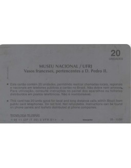 MUSEU NACIONAL ÚPRJ - VASOS FRANCESES PERTENCENTES A D PEDRO II