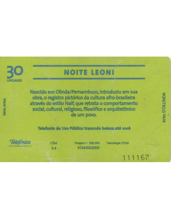 TELEFONICA - SERIE ARTES - NOITE LEONI