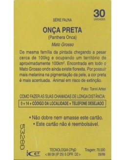 TELEMAT - ONÇA PRETA(PANTHERA ONCA) MATO GROSSO