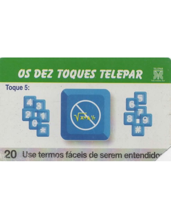 OS 10 TOQUES TELEPAR - TOQUE 05