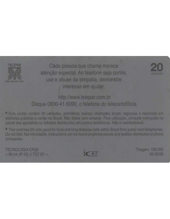 OS 10 TOQUES TELEPAR - TOQUE 07