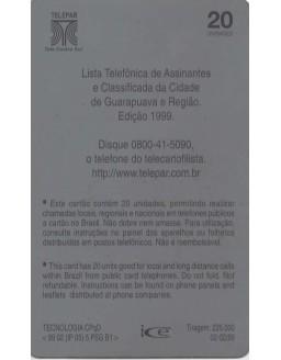 EDITEL - LISTA TELEFONICA PARANA SUL 1999 - GUARAPUAVA E REGIAO