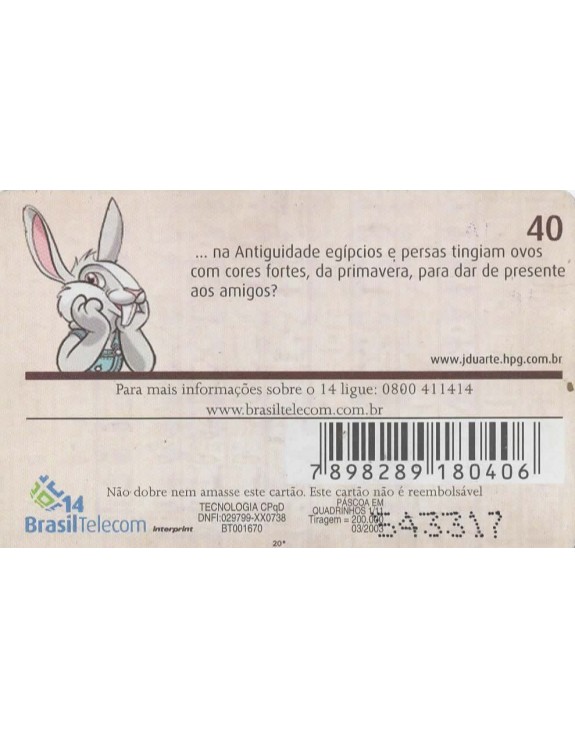 PASCOA EM QUADRINHOS 01/11 