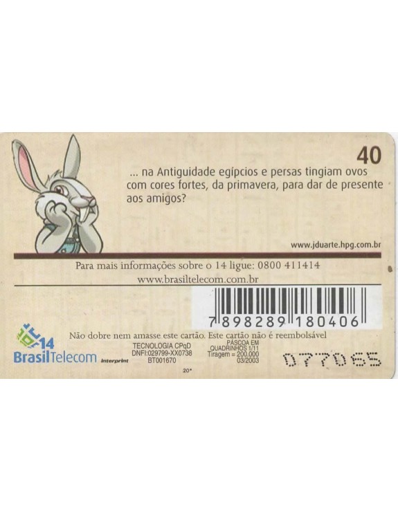 PASCOA EM QUADRINHOS 01/11 