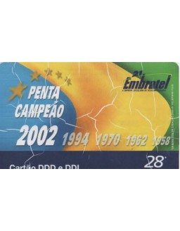EMBRATEL - PENTA CAMPEAO 2002 - DDD E DDI